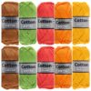 Kleurencombinatie Cotton eight lente kleuren katoengaren