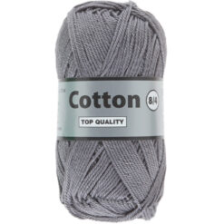 Lammy yarns Cotton eight grijs 004
