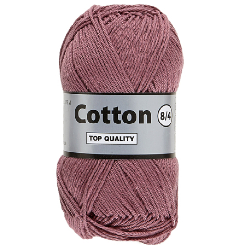 Lammy yarns Cotton eight vintage roze 760