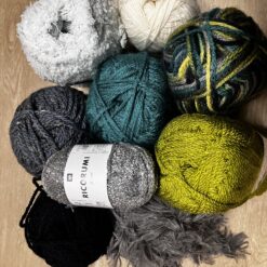 ratjetoe sjaal kleur groen grijs blauw