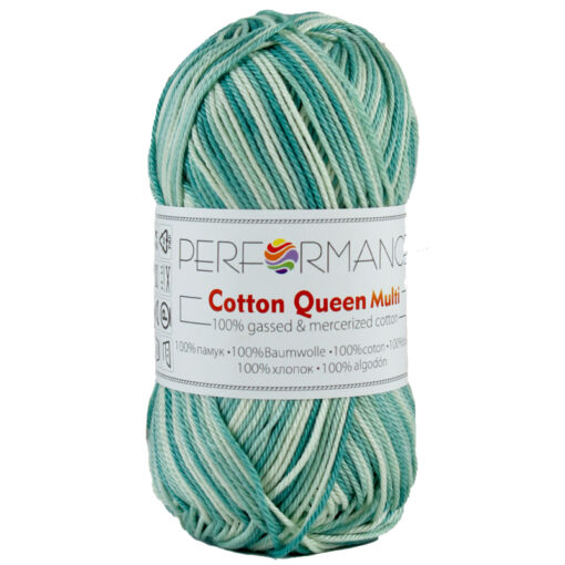 cotton queen multi vintage groen 9030 katoengaren