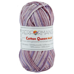 Cotton queen multi lila 9035 - katoengaren