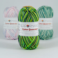 Cotton queen multi groen grijs 9535 - katoengaren sfeerfoto