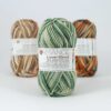 Linen blend multi groen (9090) - linnen en katoengaren