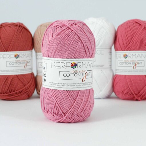 Cotton eight roze 1220 - katoengaren