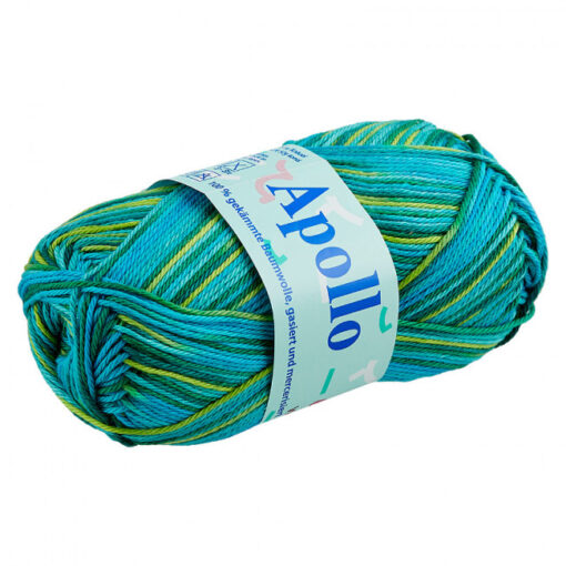 Apollo multi blauw groen 2659 - katoengaren