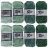 Ton sur ton vintage groen - Rio garenset