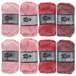 Ton sur ton vintage roze - Rio garenset katoengaren