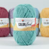 color fluid 3018 blauw groen acryl met katoengaren