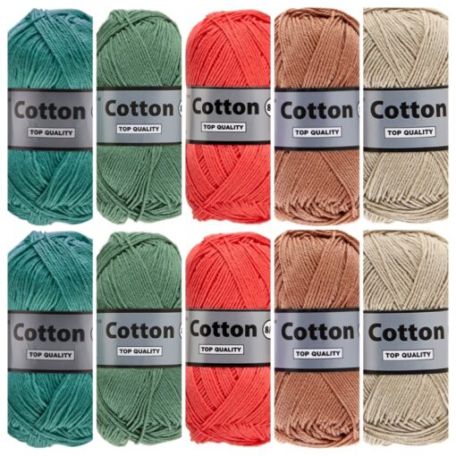 Kleurencombinatie Cotton eight herfst bos kleuren