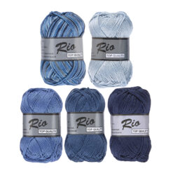 Kleurencombinatie Rio Multi donker blauw katoengaren