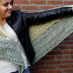 Haakpatroon Green faded sjaal - gemaakt met Durable Cosy Fine Faded - Afbeelding 3