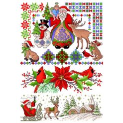 Borduur telpatroon X-mas (072) - Lindner's kruissteek - Afbeelding 2