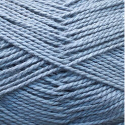 Okologisk Pimabomuld Støvet blå (3734) - blauw katoengaren detail