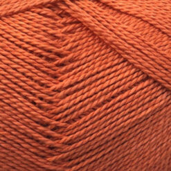 Okologisk Pimabomuld Brændt Orange (3708) - oranje katoengaren detail