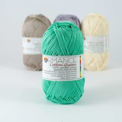 Cotton queen uni zacht groen 132 - katoengaren