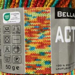 Action new color 606 oranje groen detail