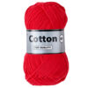 Lammy yarns Cotton eight helder rood 044 katoengaren