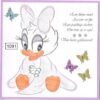 Kaart borduurpatroon baby katrien duck 1091