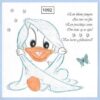 Kaart borduurpatroon baby donald duck 1092