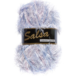 Lammy yarns Salsa multi roze blauw 607 harig garen