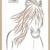 Kaart borduurpatroon paard 1089 - digitaal patroon