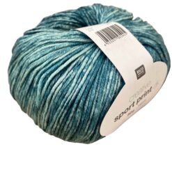 sport print blauw