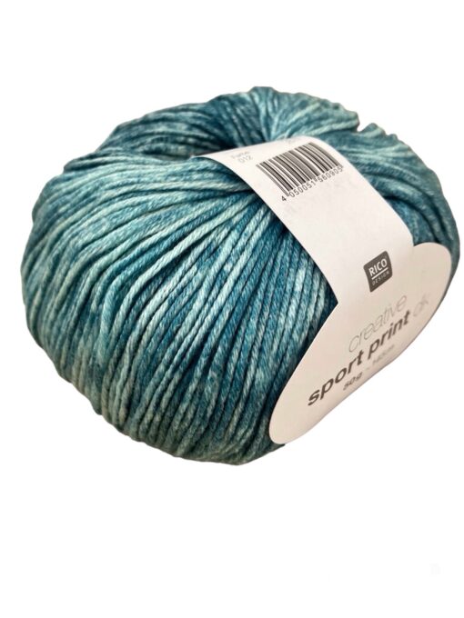 sport print blauw