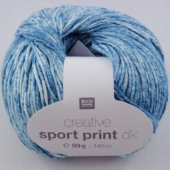 creative sport print 012 donker blauw bol