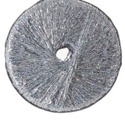 Bejeweled silver - zilverdraad met pailletten - set van 2 bollen - Afbeelding 2