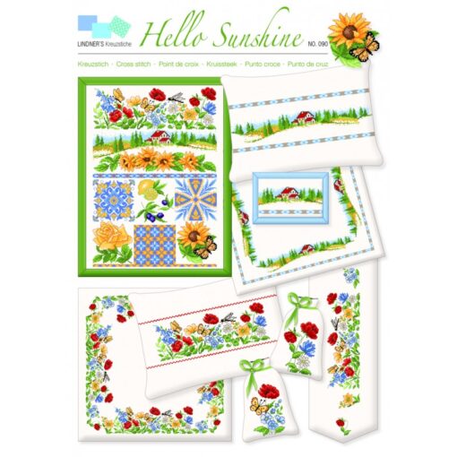 Lindner's kruissteek borduurpatronen 090-hello-sunshine