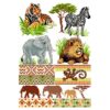 Lindner's kruissteek borduurpatronen 028-safari safari dieren