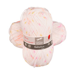 babylux-color 602 wit met roze geel spikkels