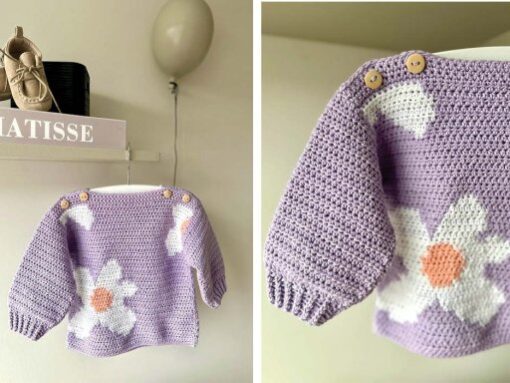 Durable yarn babytruitje-fleur