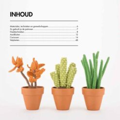 Haakboek cactussen haken van Sarah Abbondio achterkant