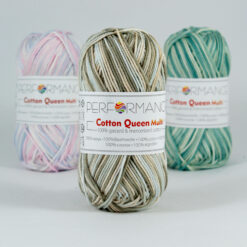 Cotton queen multi beige groen 9040 - katoengaren