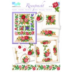 Kruissteek borduurpatroon lindners066-rosenpracht