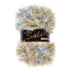 salsa multi 623 -harig garen - lichtblauw - cream