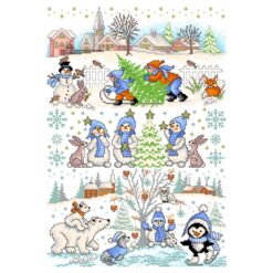 Borduur telpatroon Winter wereld (161) - Lindner's kruissteek - Afbeelding 3