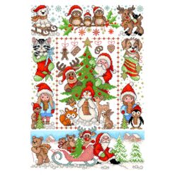 Borduur telpatroon Happy Christmas(167) - Lindner's kruissteek - Afbeelding 2