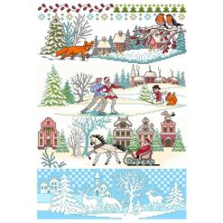 Borduur telpatroon Winter wonderland (124) - Lindner's kruissteek - Afbeelding 2