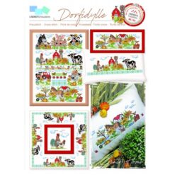 borduurpatroon kruissteek Lindner's 155-dorp idylle