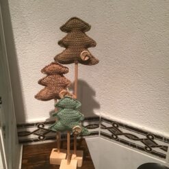 Houten poppen standaard - 18cm hoogte - per 2 stuks - Afbeelding 2