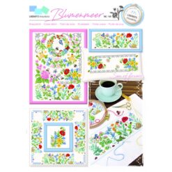 Kruissteek borduurpatroon Lindner's149-zee van bloemen