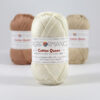 Cotton queen uni ecru 0102 - katoengaren