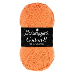 scheepjes cotton 8 639 zacht oranje