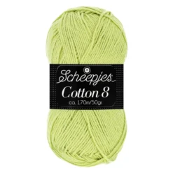 scheepjes cotton 8 642 lime groen