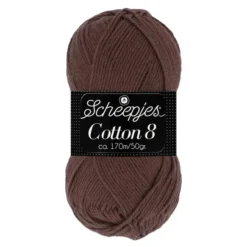 scheepjes cotton 8 657 bruin