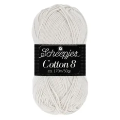 scheepjes cotton 8 700 licht grijs