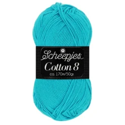 scheepjes cotton 8 712 turquoise